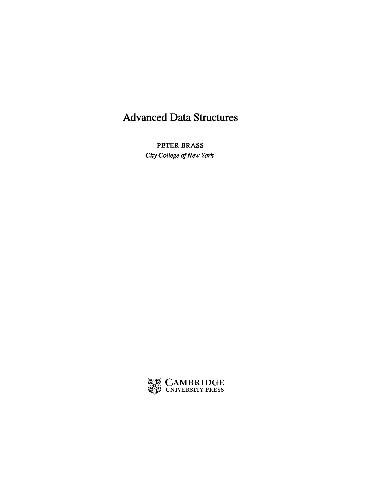 Advanced Data Structures [Brass 2008-09-08]