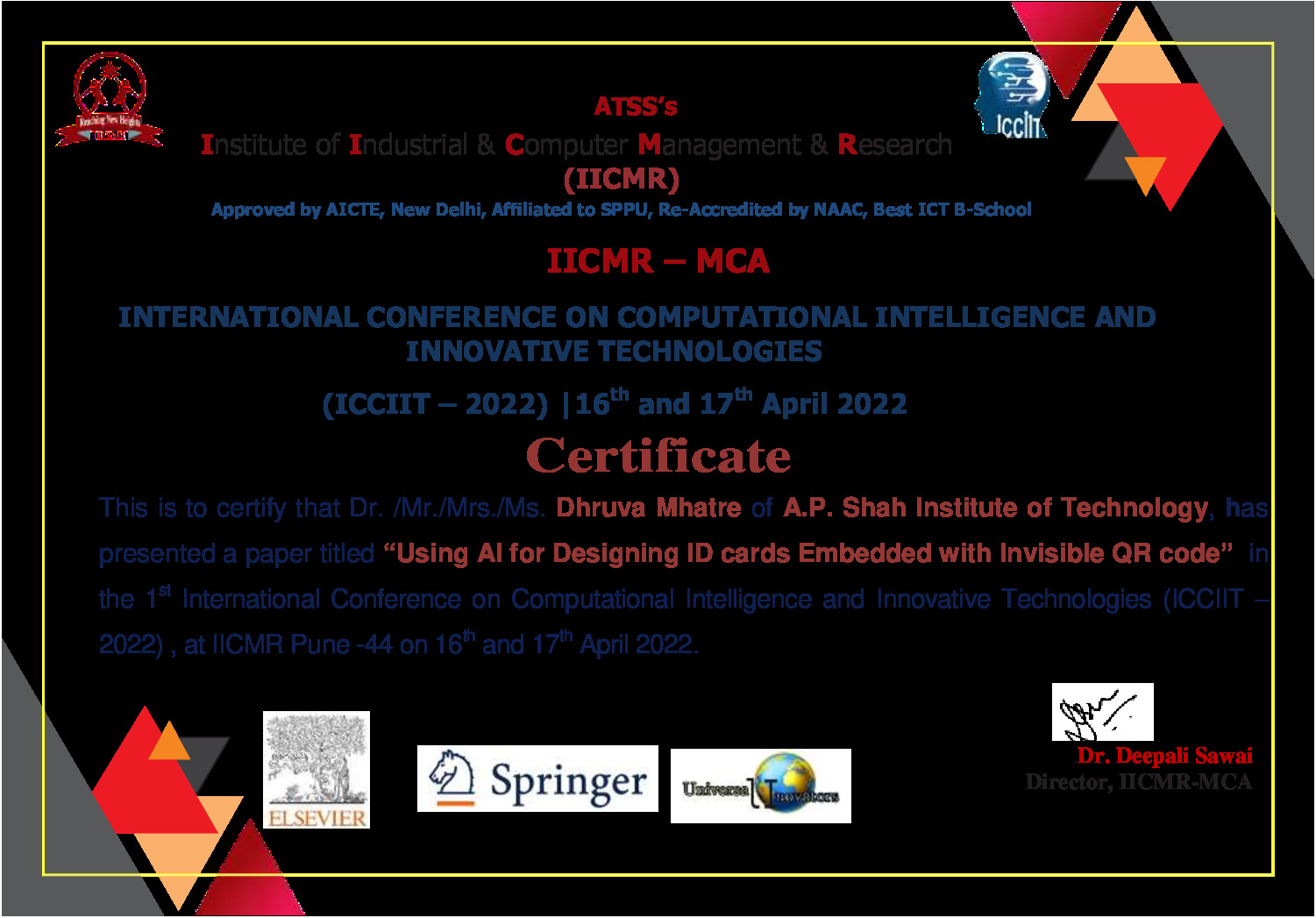 Paper Id 55-Dhruva Mhatre_Certificate
