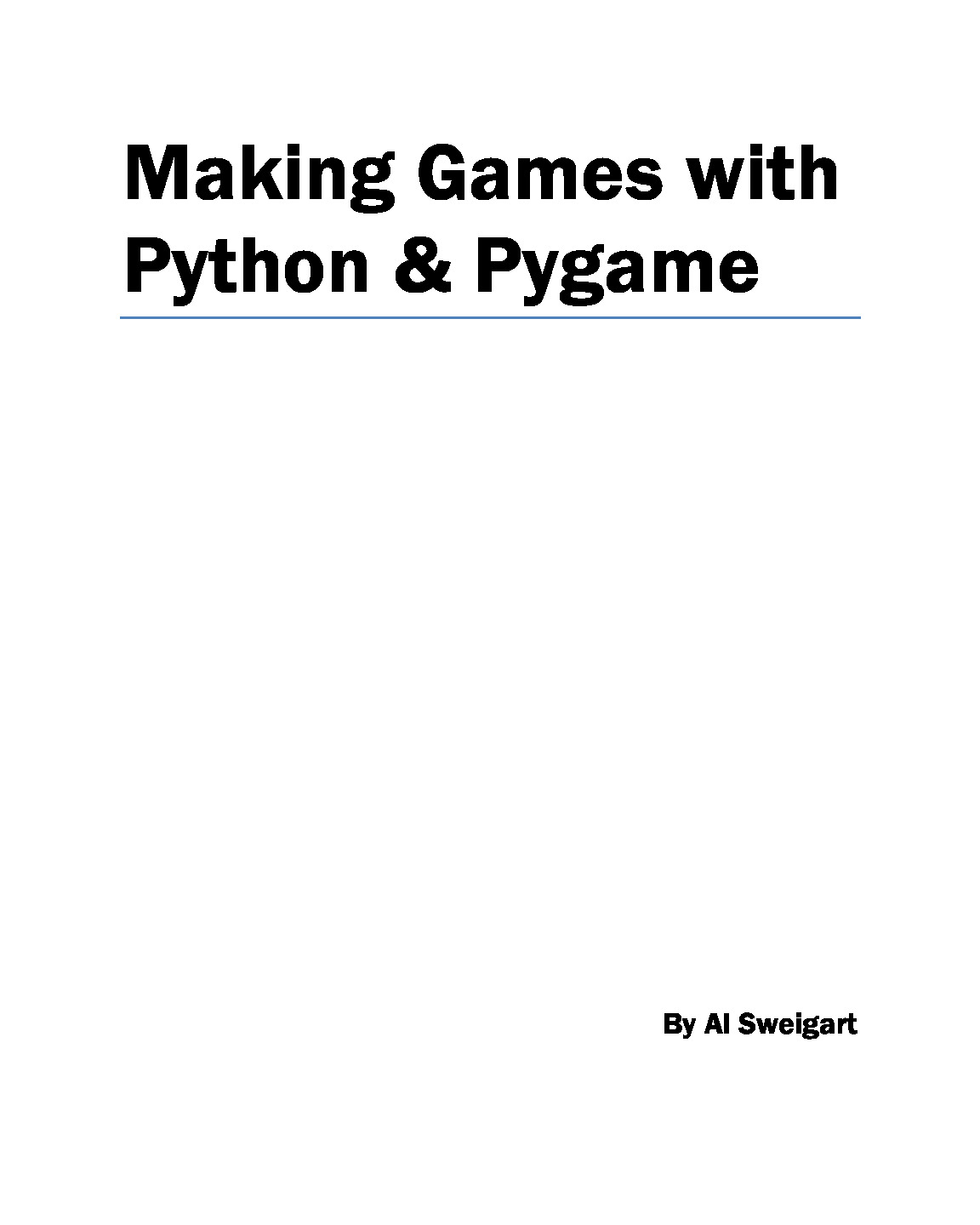 making games – pygame