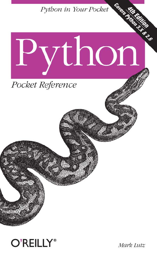 Python Pocket Reference – Fourth Edition