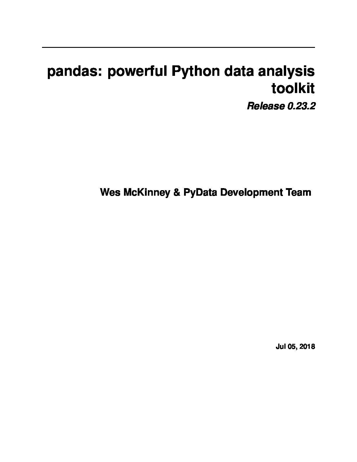 pandas powerful Python data analysis