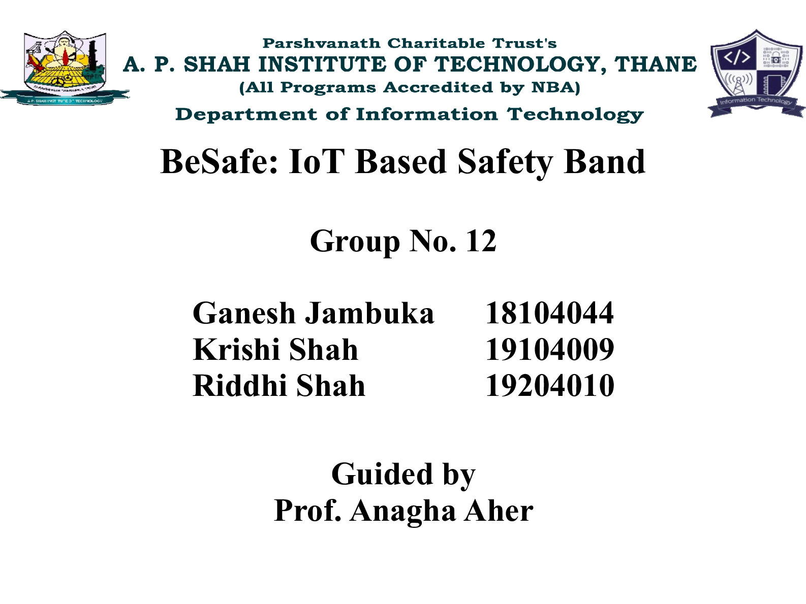 BeSafe IoT Based Safety Band 11 Nov External