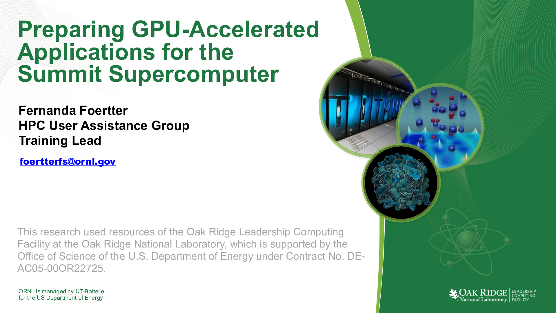 s7642-fernanda-foertter-preparing-gpu-accelerated-app-for-summit-supercomputer