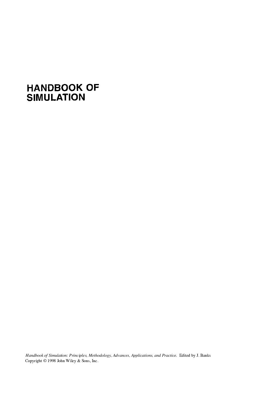Handbook of Simulation_ Principles, Methodology, Advances, Applications, and Practice (1998)