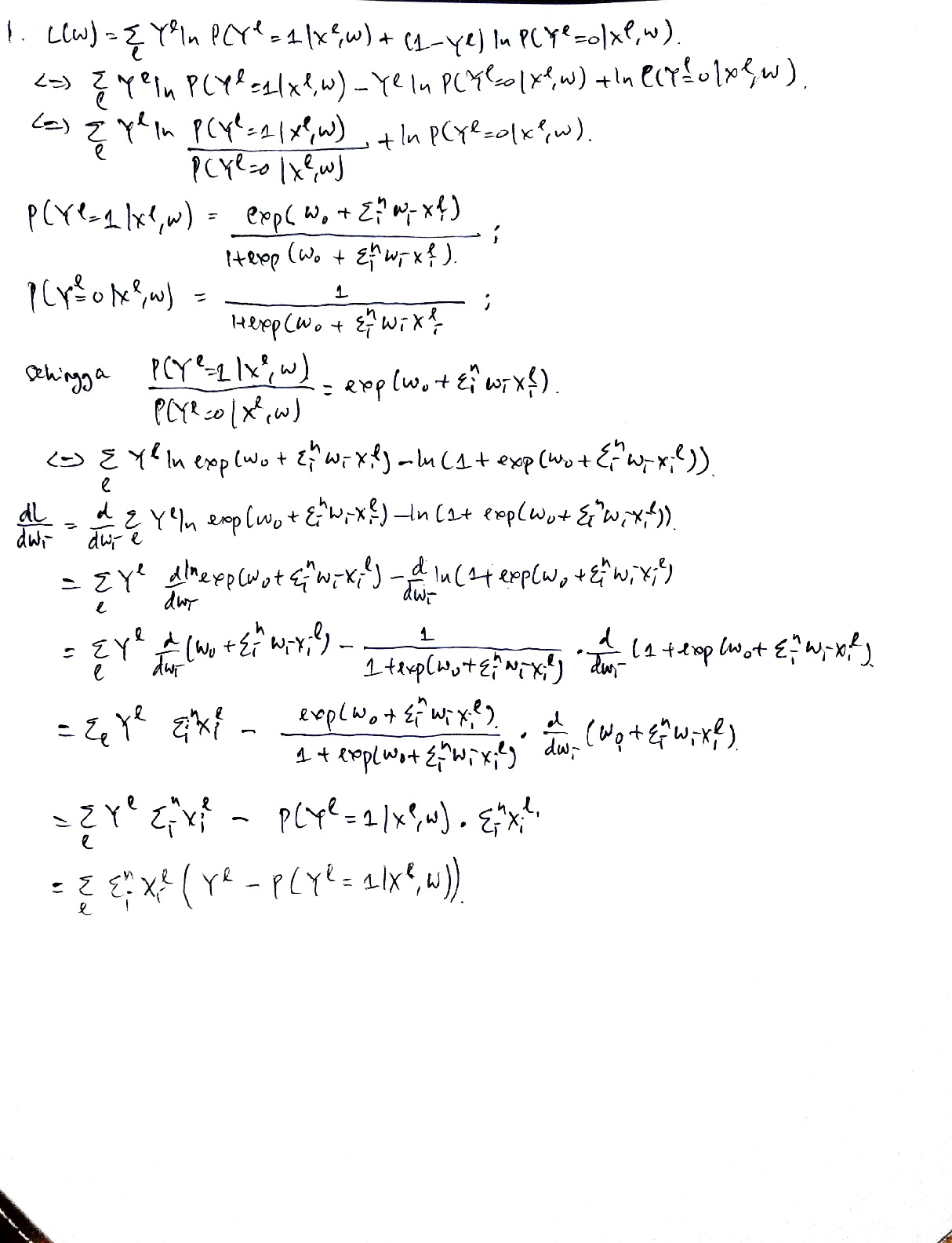 Home Work #4 – 23520050 Muhammad Anwari Leksono – Logistic Regression