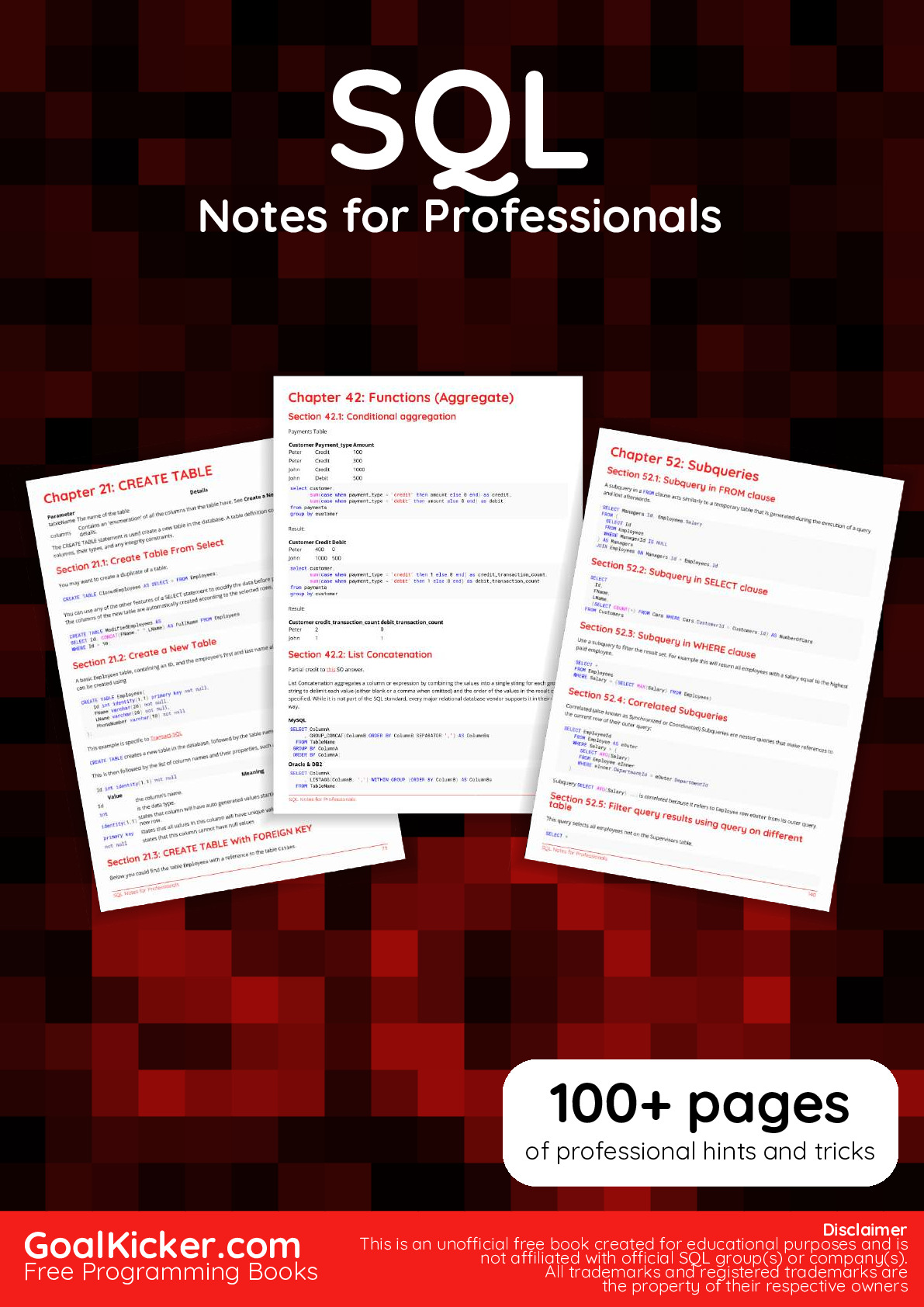 SQLNotesForProfessionals