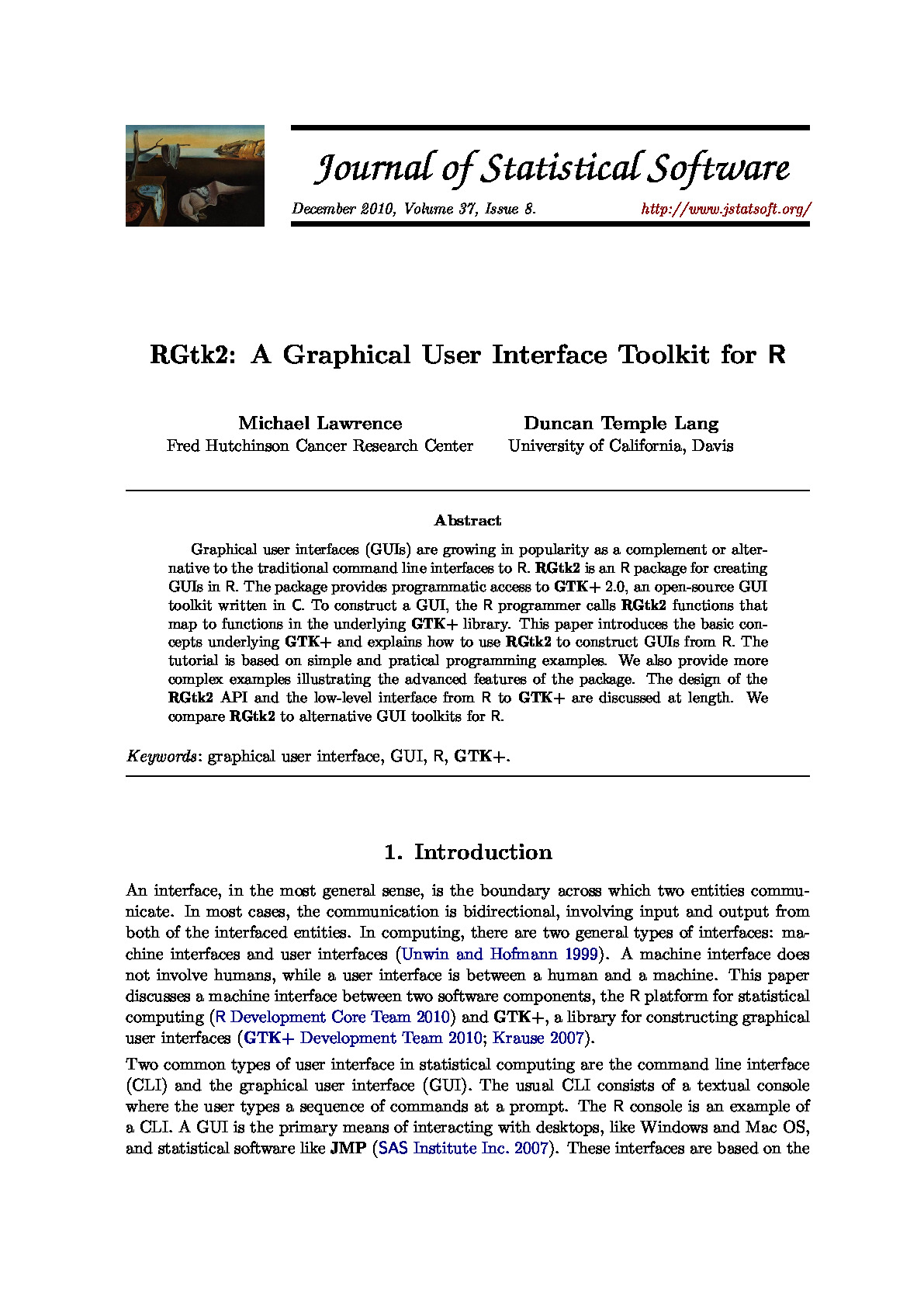 GUI Toolkit for R