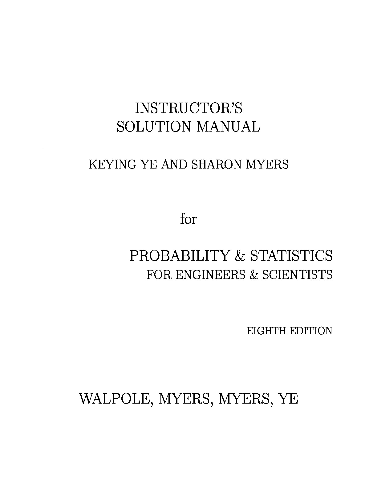 Walpole solution manual 8th edition