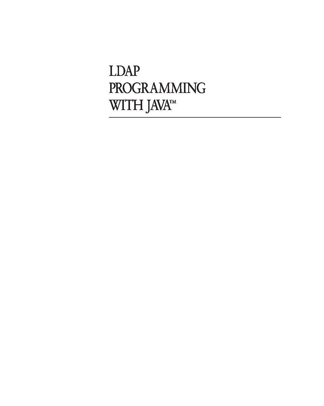 [JAVA][LDAP programming with Java]