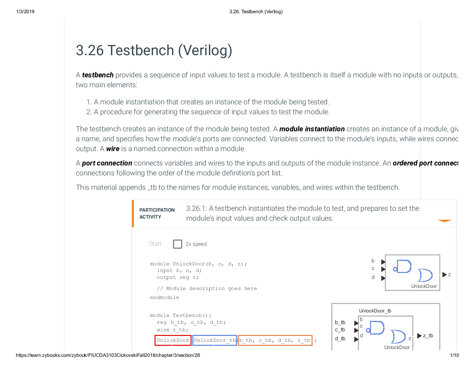 3.26. Testbench (Verilog)