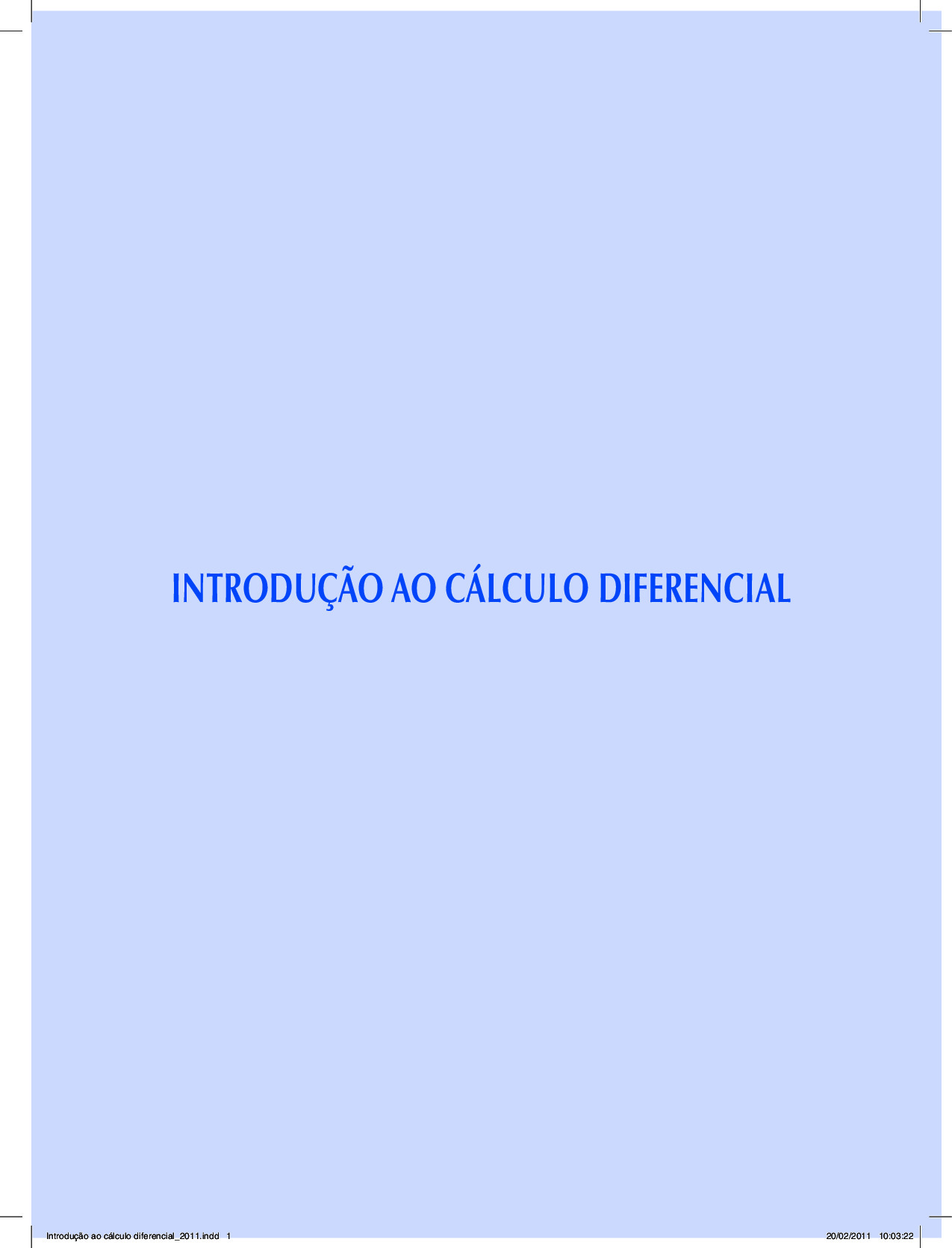 Introducao ao Calculo Diferencial