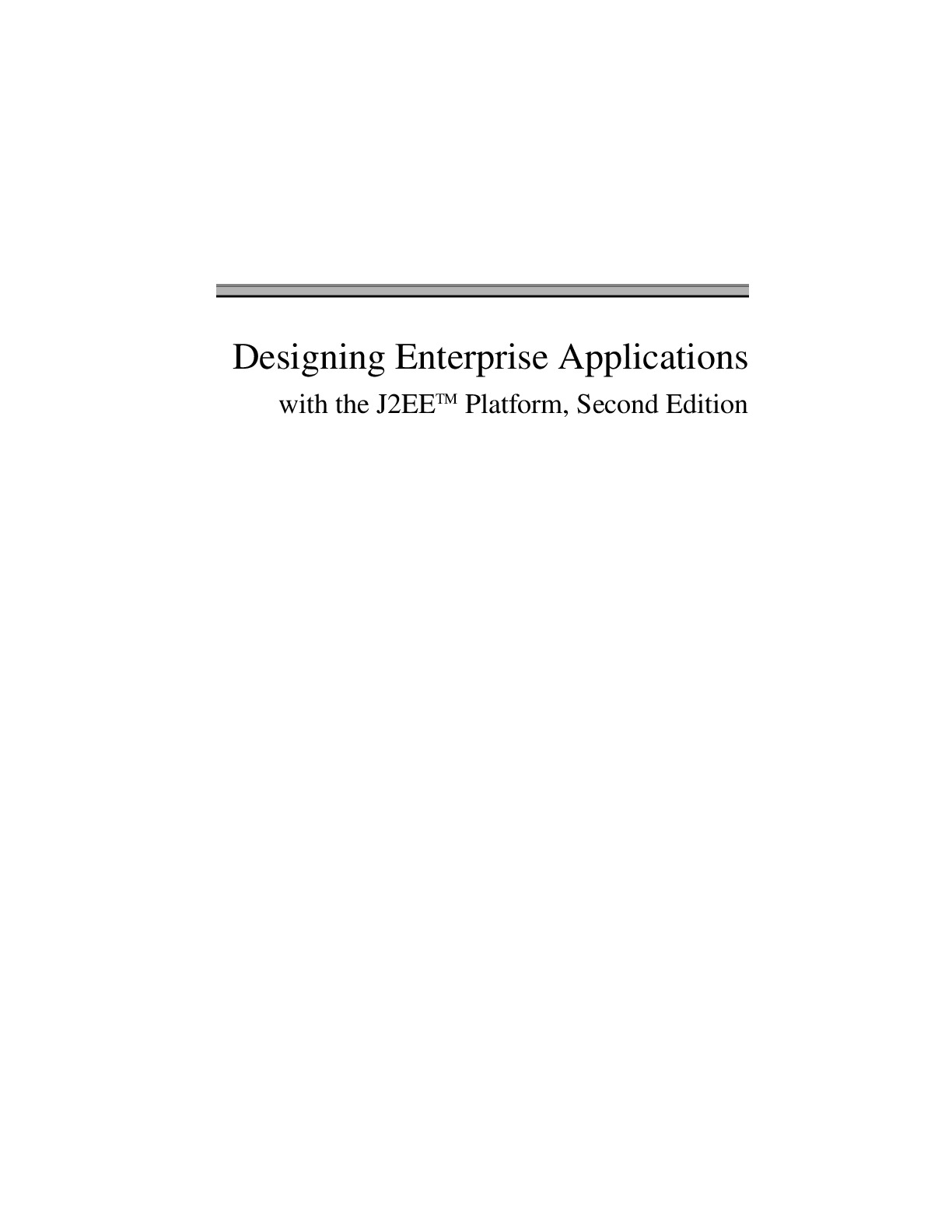 [JAVA][Designing Enterprise Application]