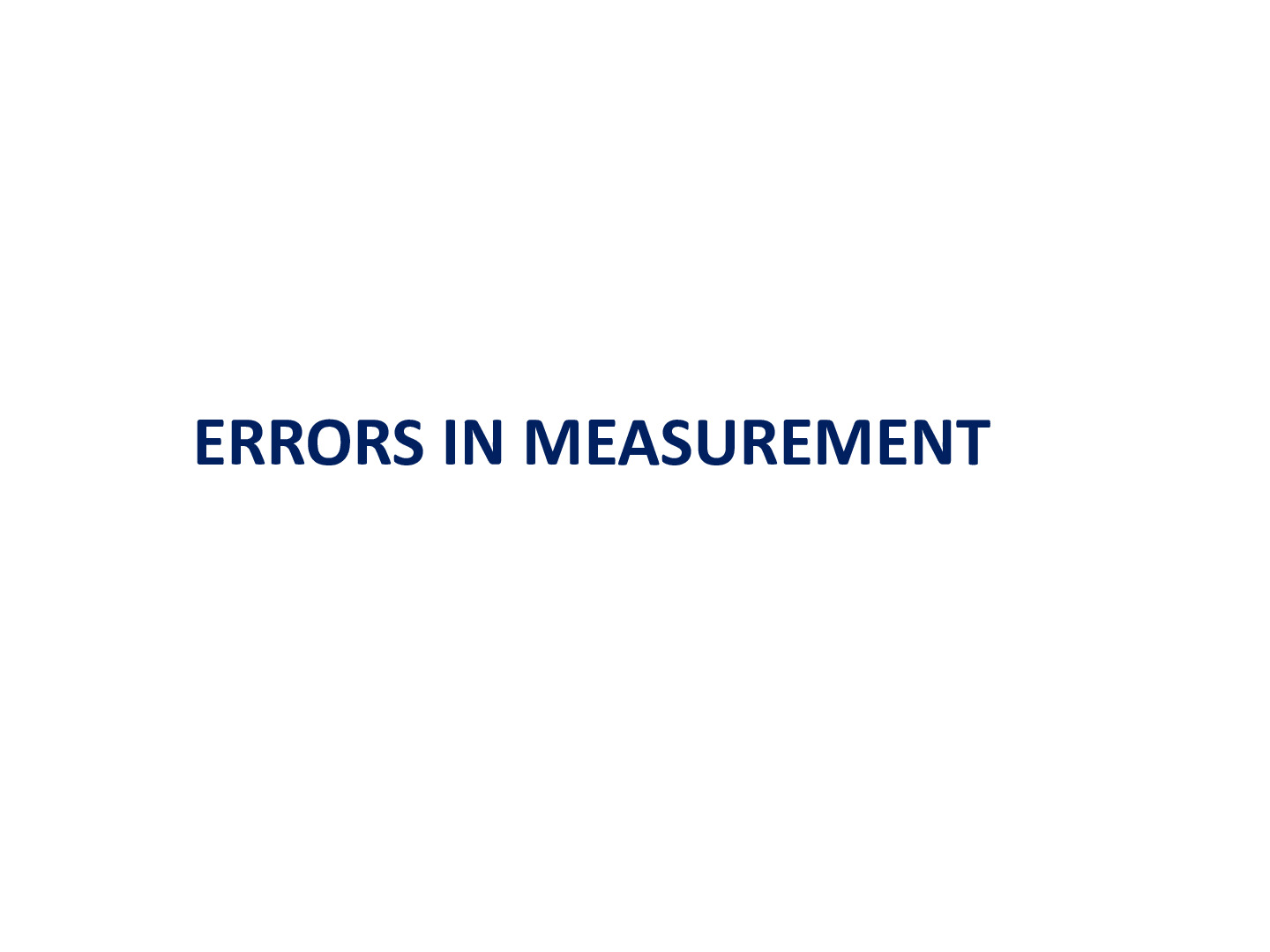 errors-in-measurement