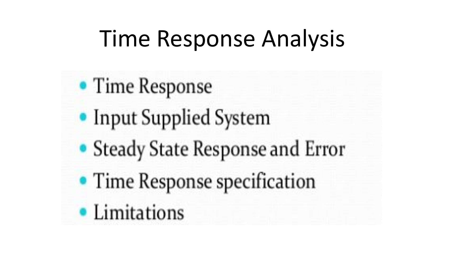 time-response