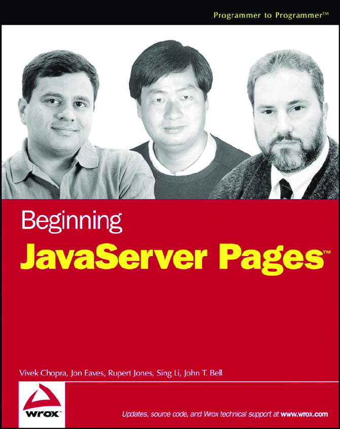 [JAVA][Beginning JavaServer Pages]