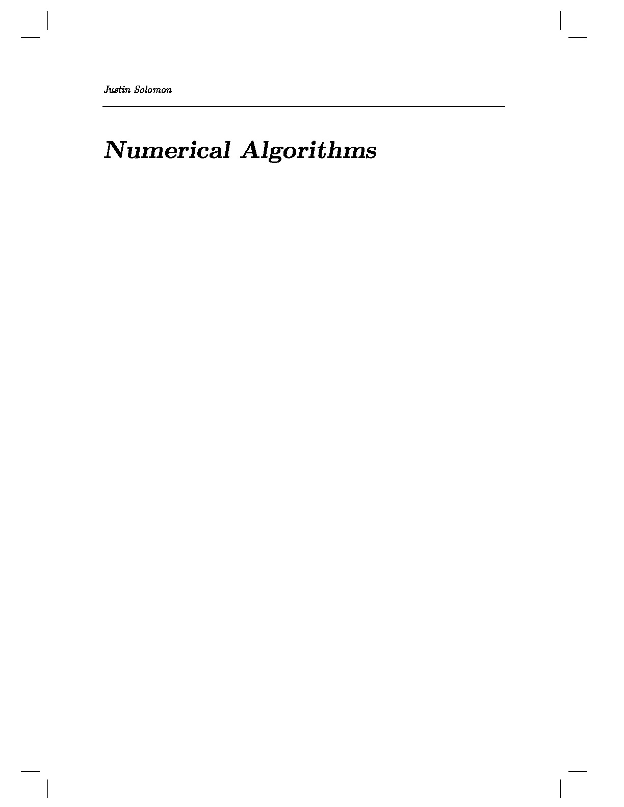 numerical-algorithms BY Justin Solomon