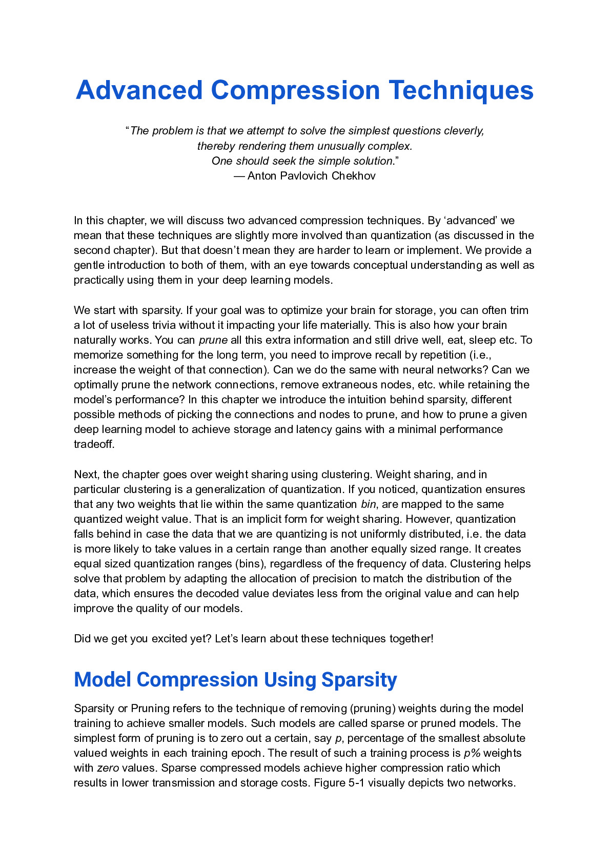 [EDL] Chapter 5 – Advanced Compression Techniques