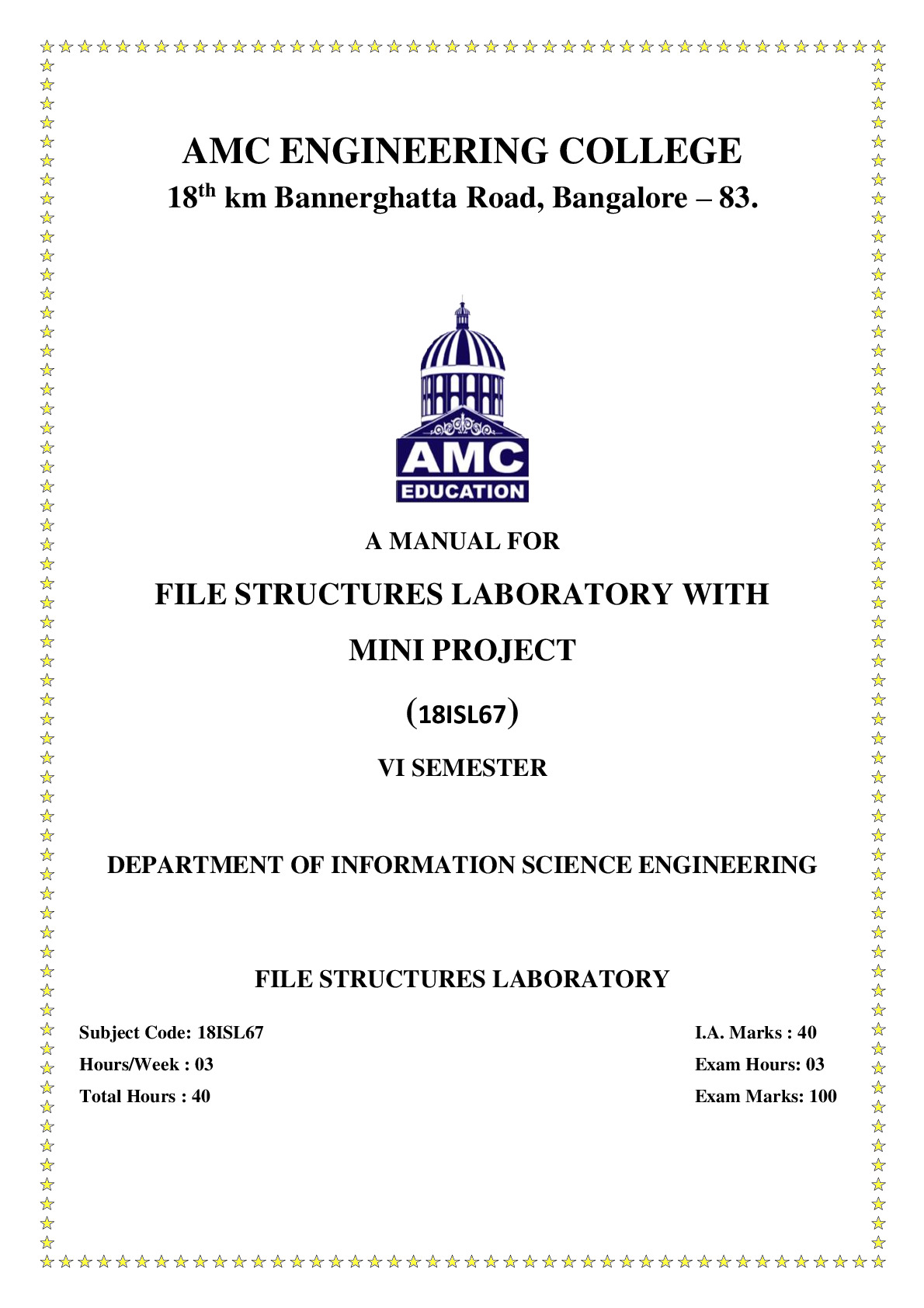 FS Lab Manual