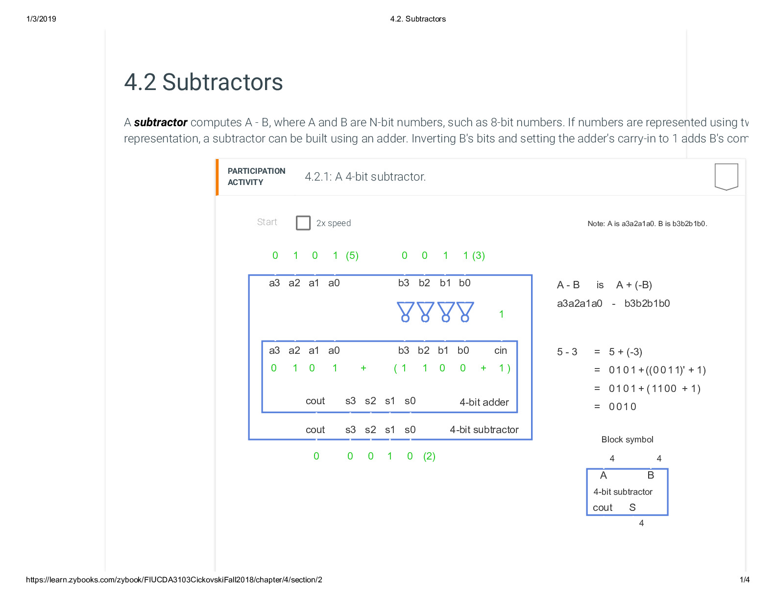 4.2. Subtractors