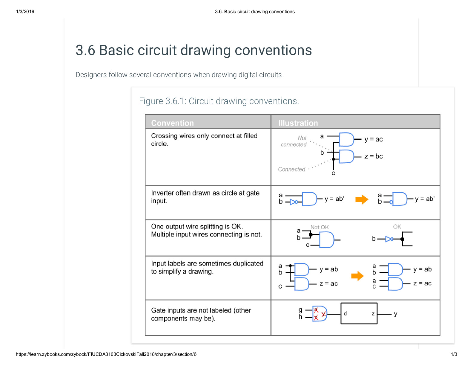 3.6. Basic circuit drawing conventions