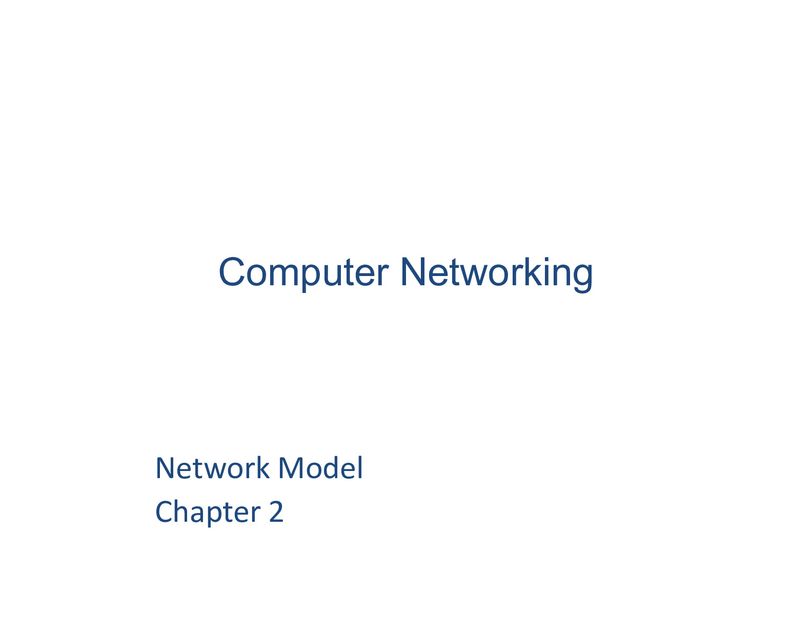 Lecture 2_Network_Model