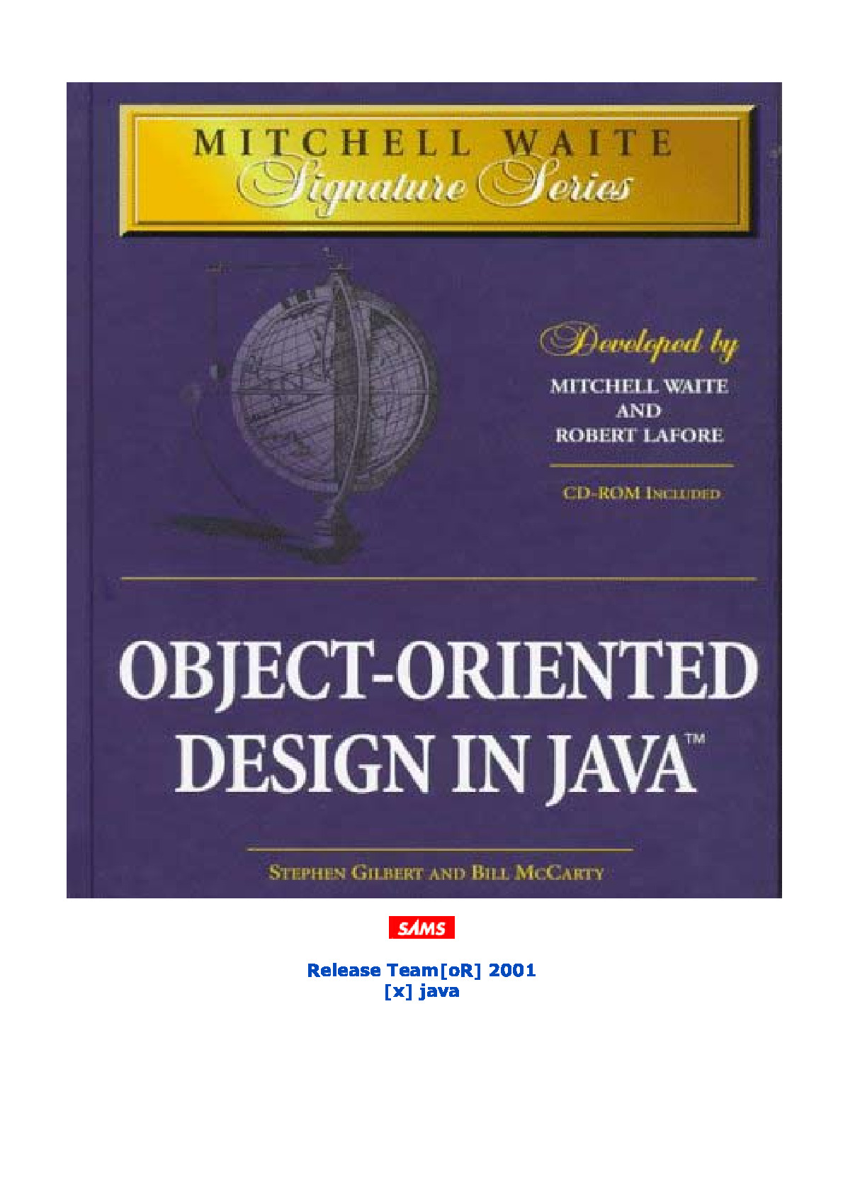 [JAVA][Object-Oriented Design in Java]