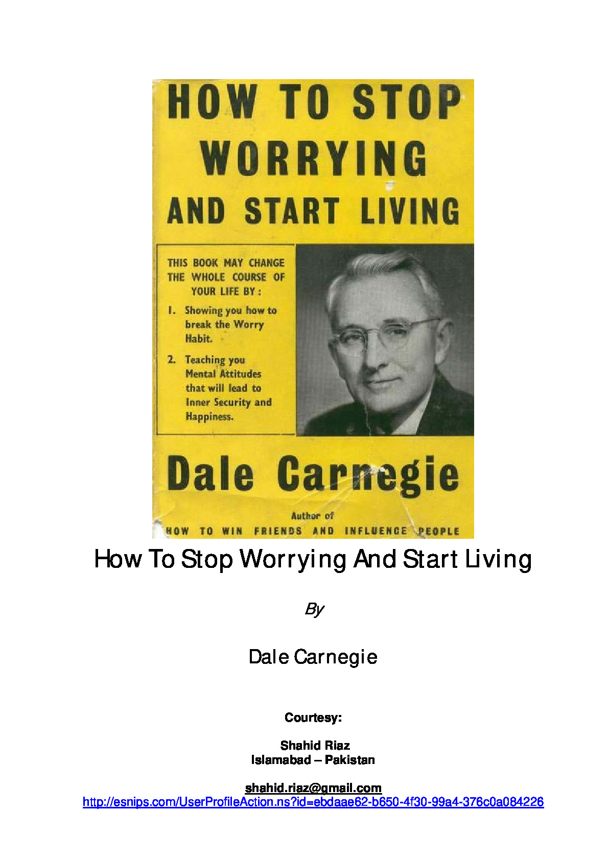 How To Stop Worrying And Start Living ( PDFDrive )