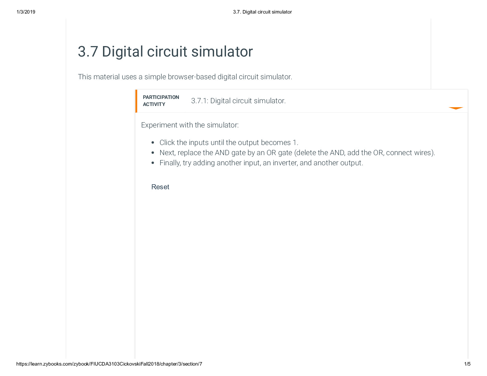 3.7. Digital circuit simulator