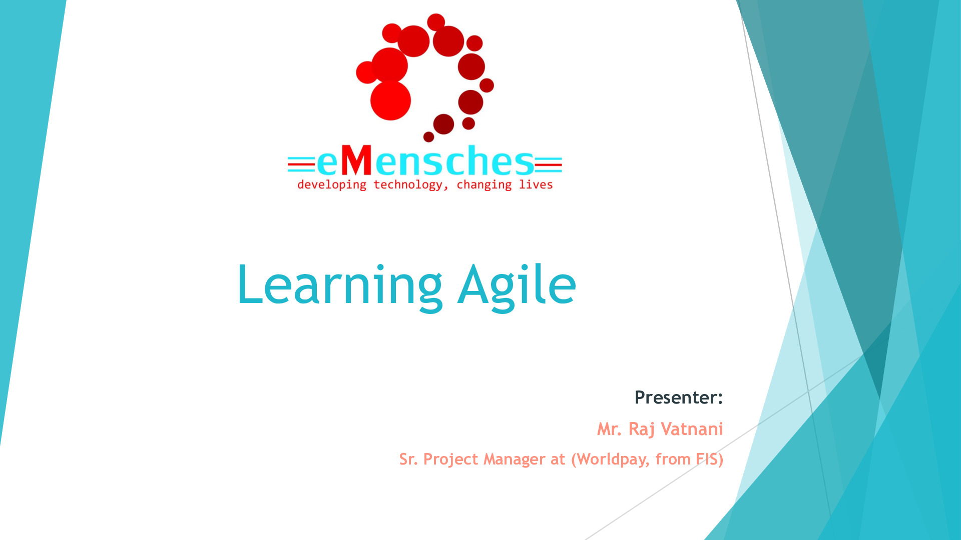Agile Training – Session 5, 6 & 7