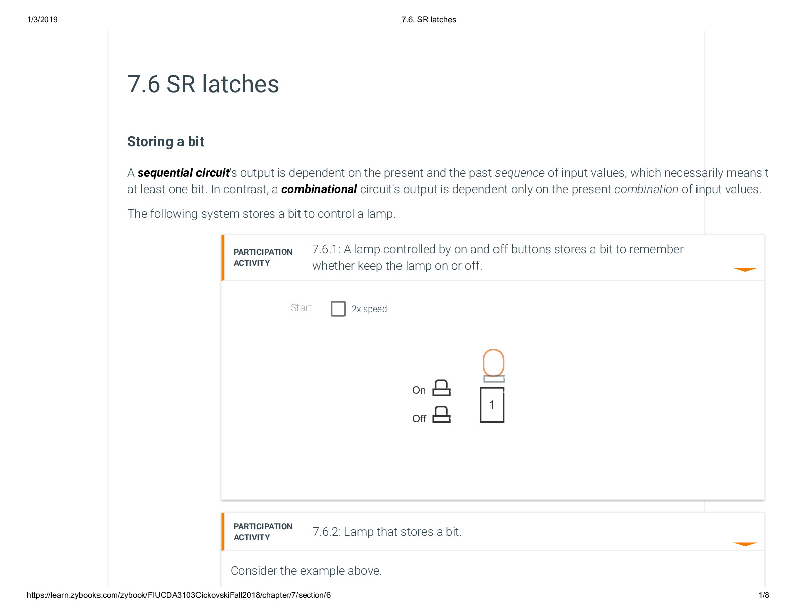 7.6. SR latches