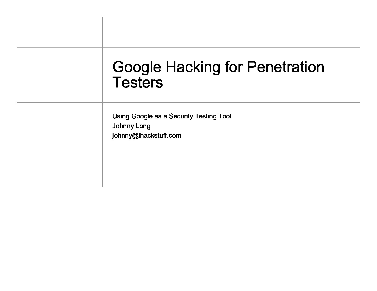 Google.Hacking.Filters