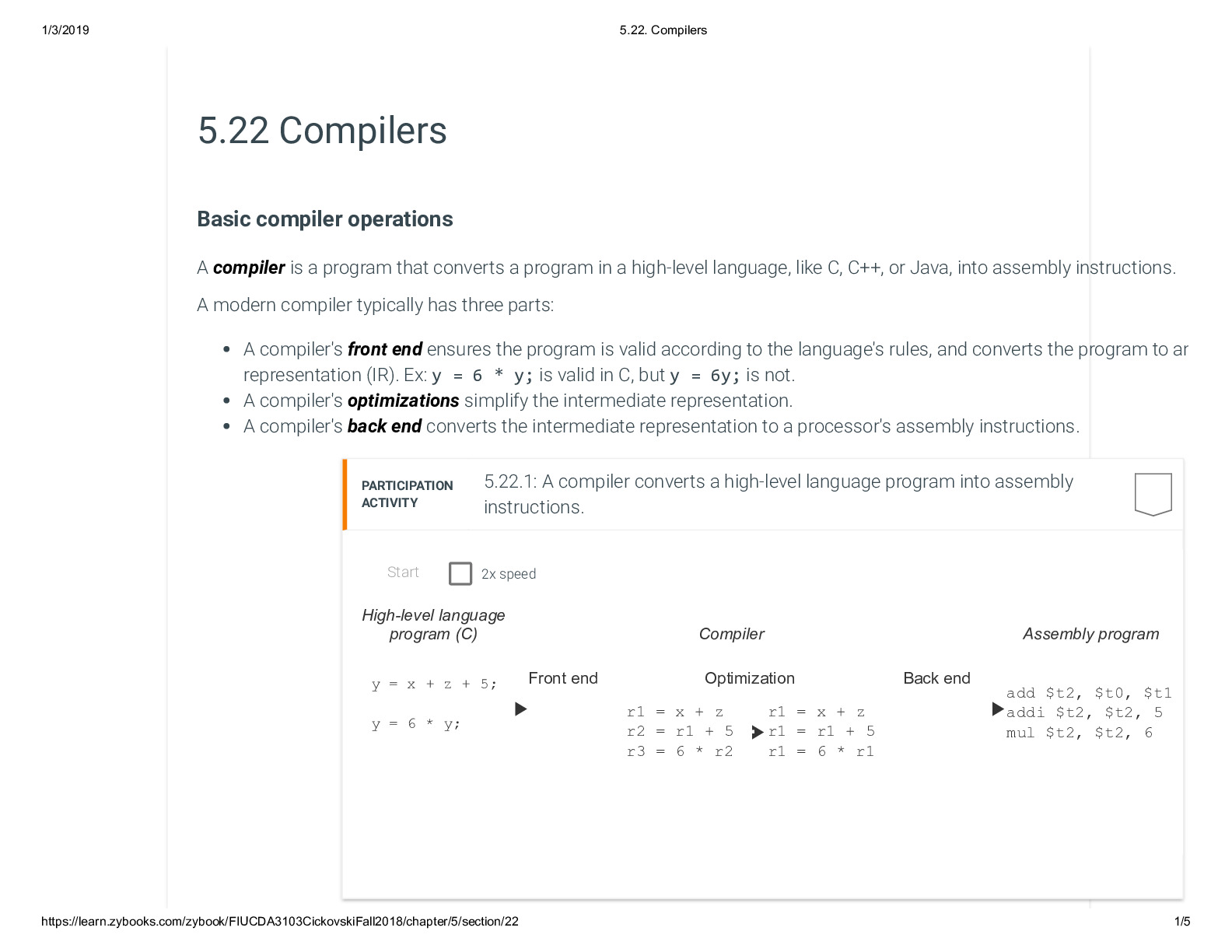 5.22. Compilers