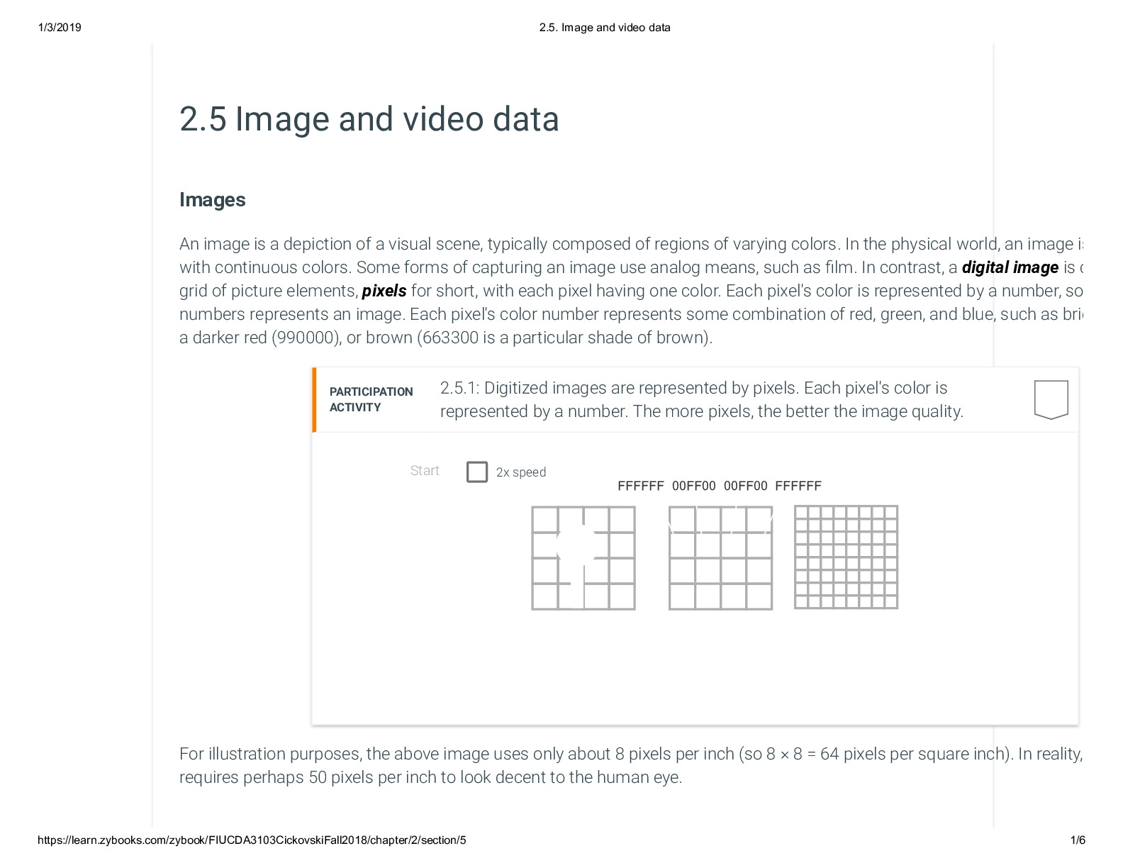 2.5. Image and video data