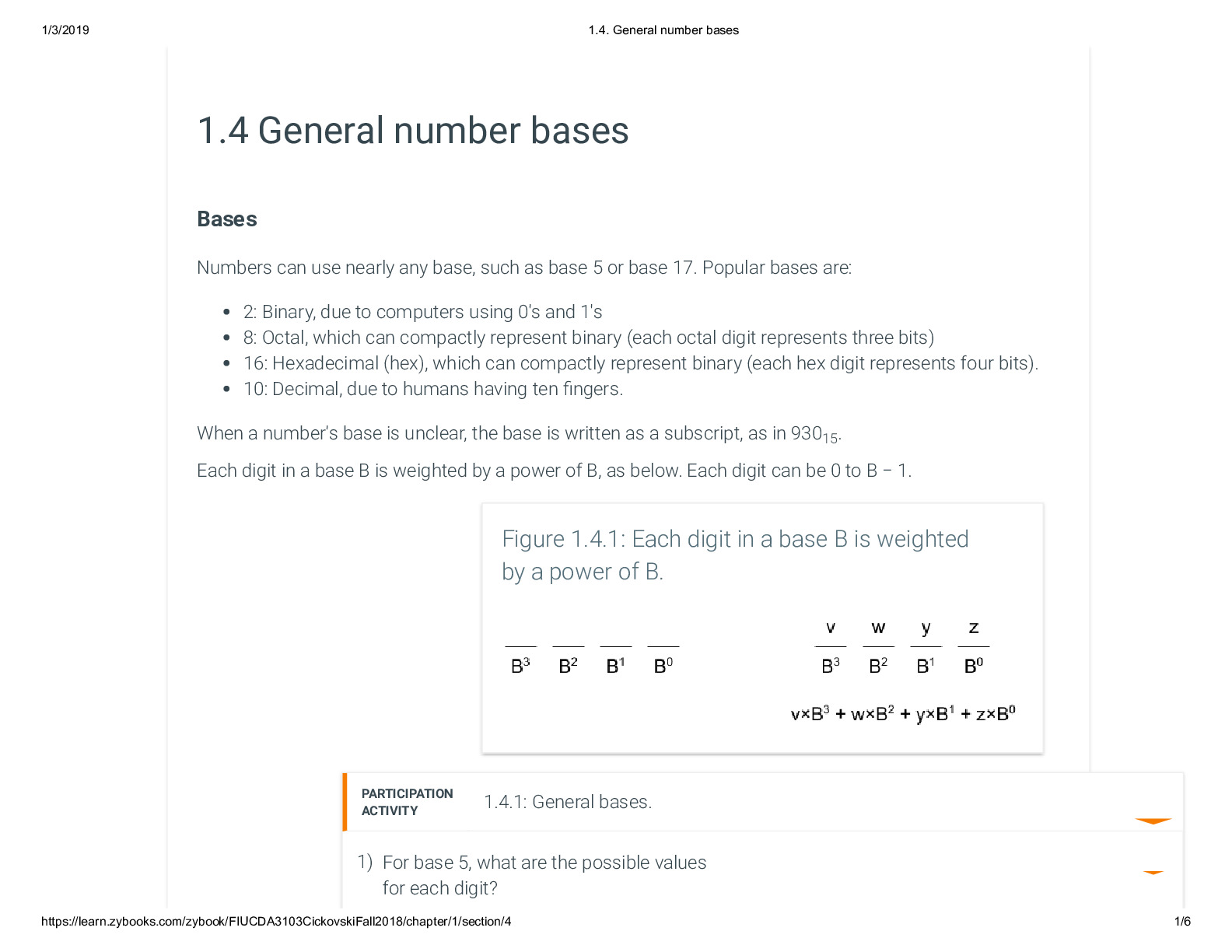 1.4. General number bases