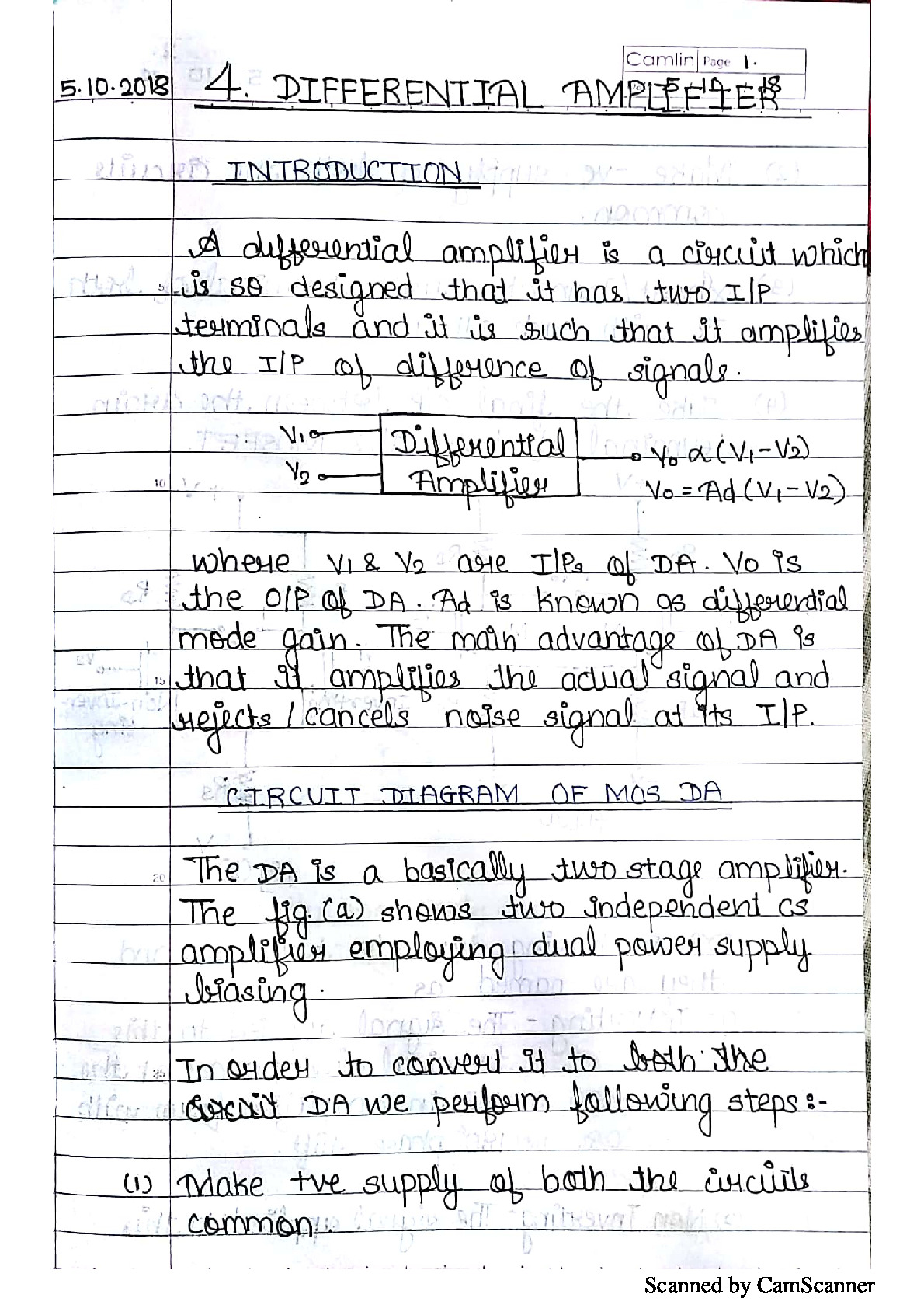 Differential Amplifier