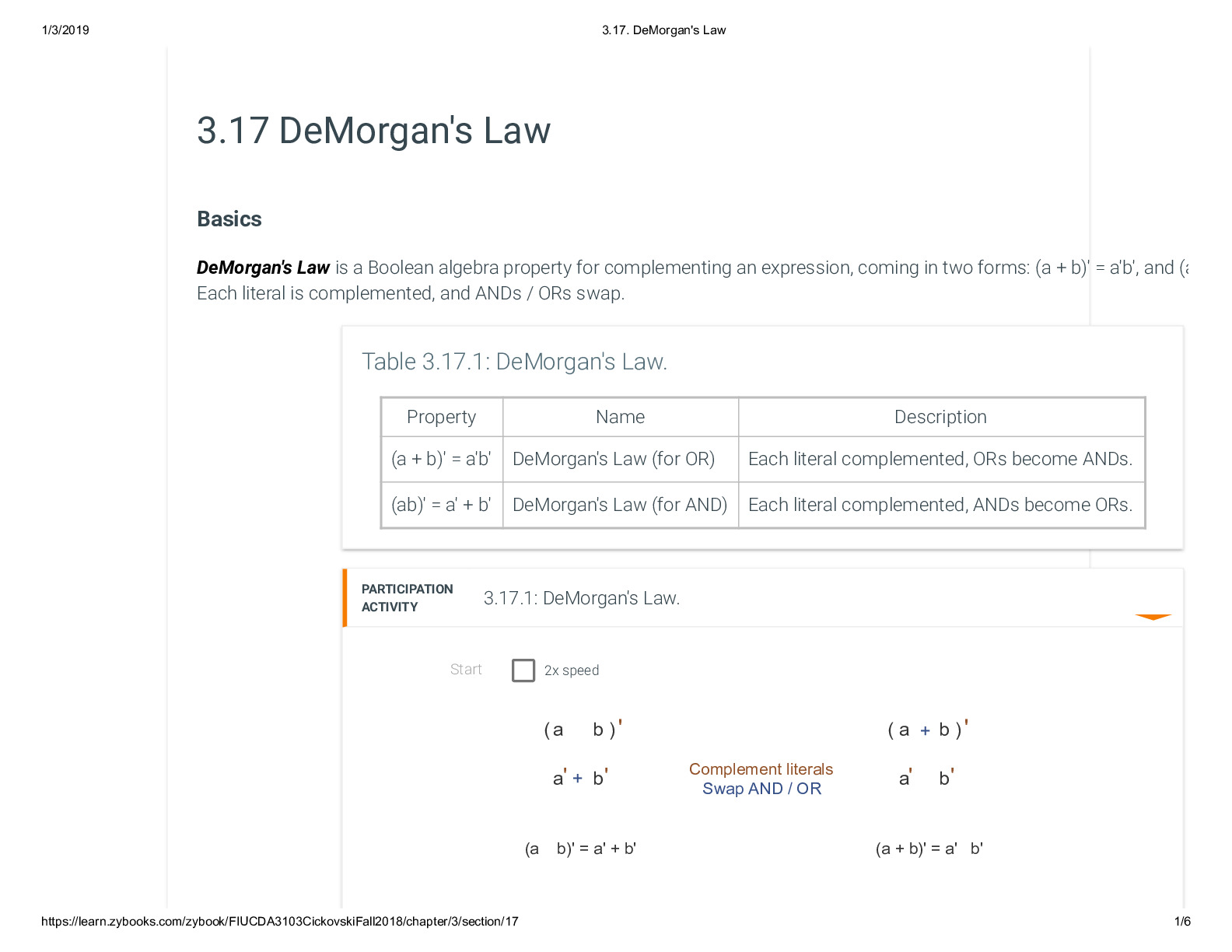 3.17. DeMorgan’s Law