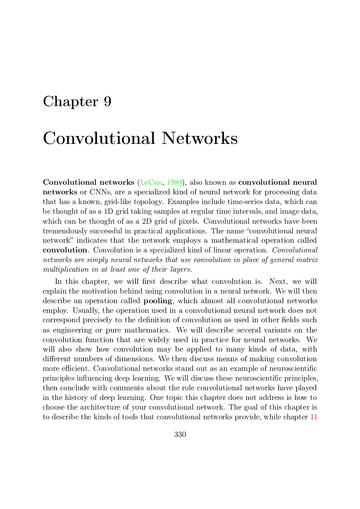 9 Convolutional Networks