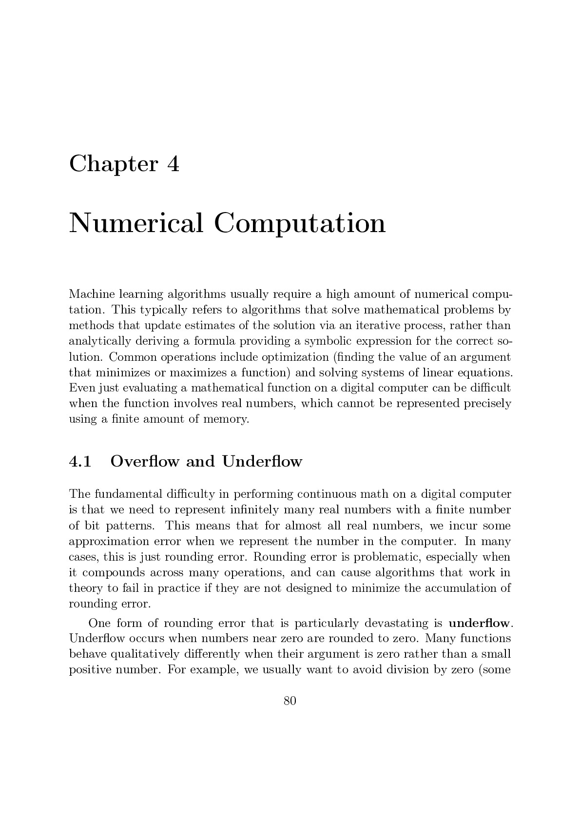 4 Numerical Computation