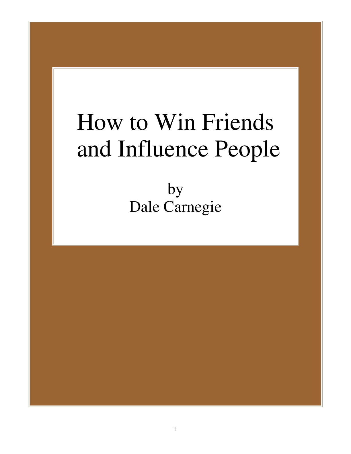 how to win friends and influence people