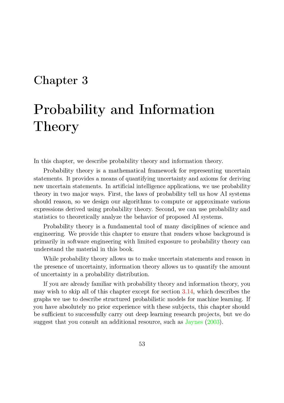3 Probability and Information Theory