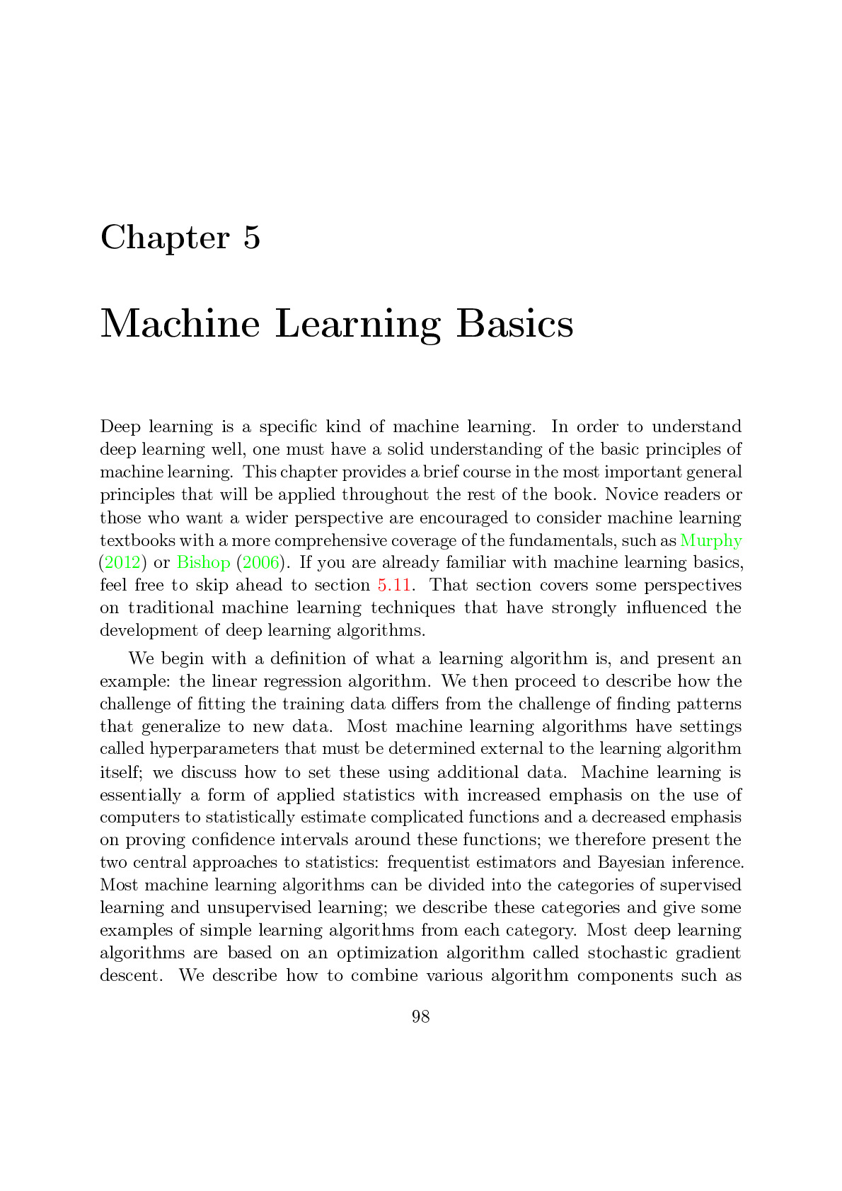 5 Machine Learning Basics