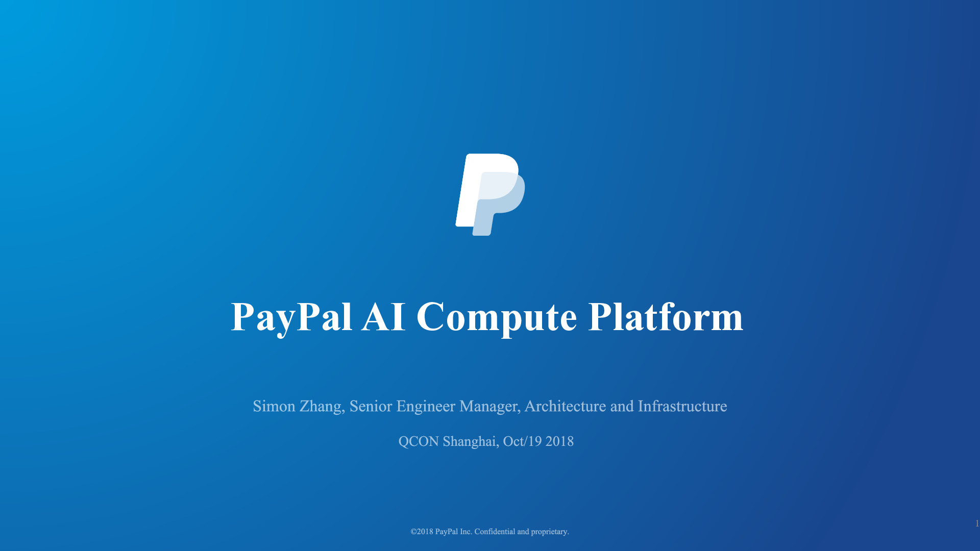 PayPal高可用在线AI计算平台