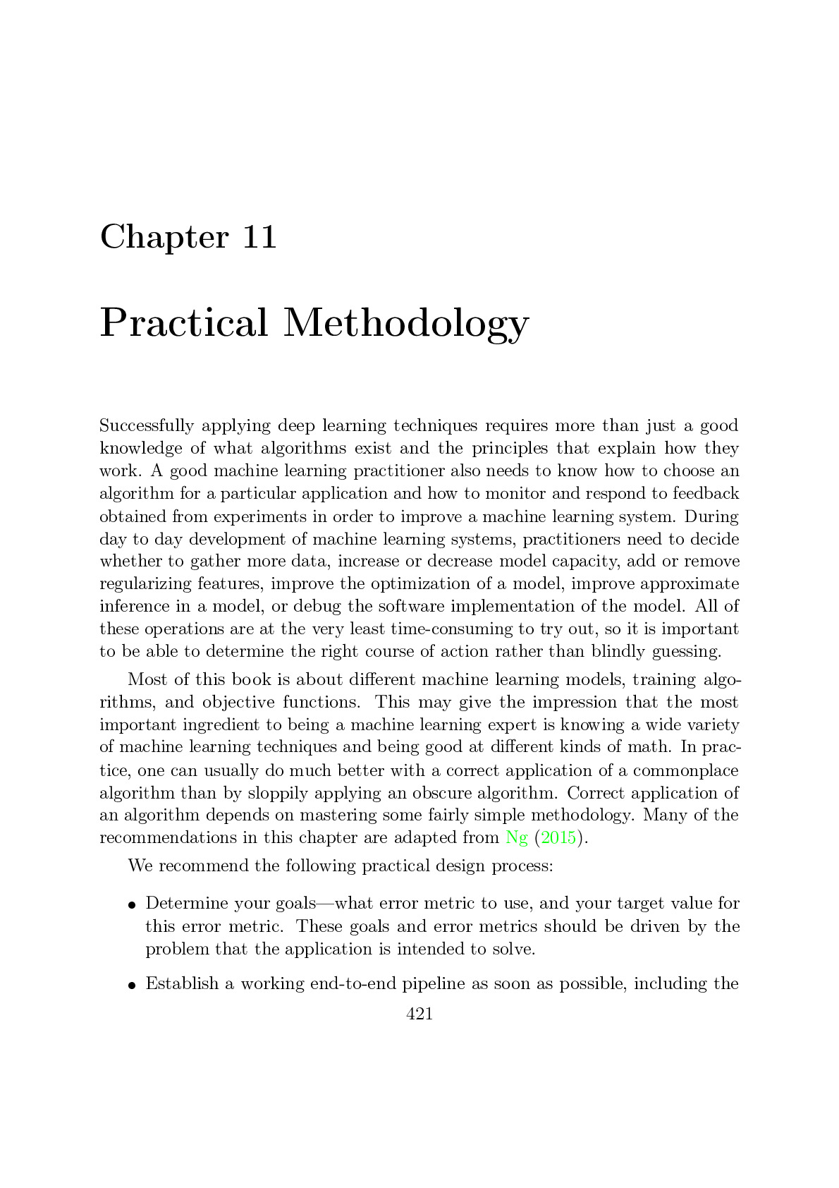 11 Practical Methodology