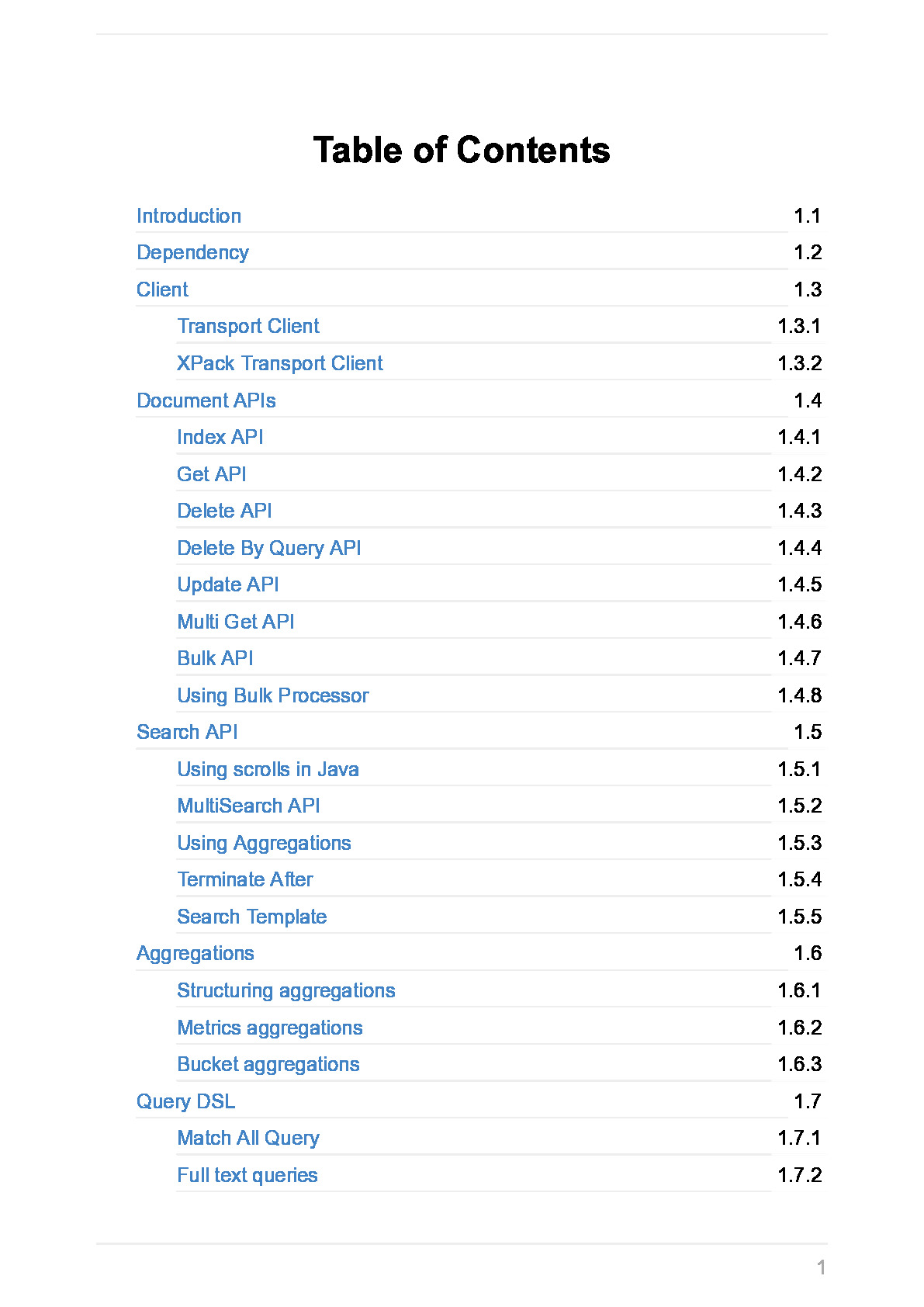 elasticsearch-java