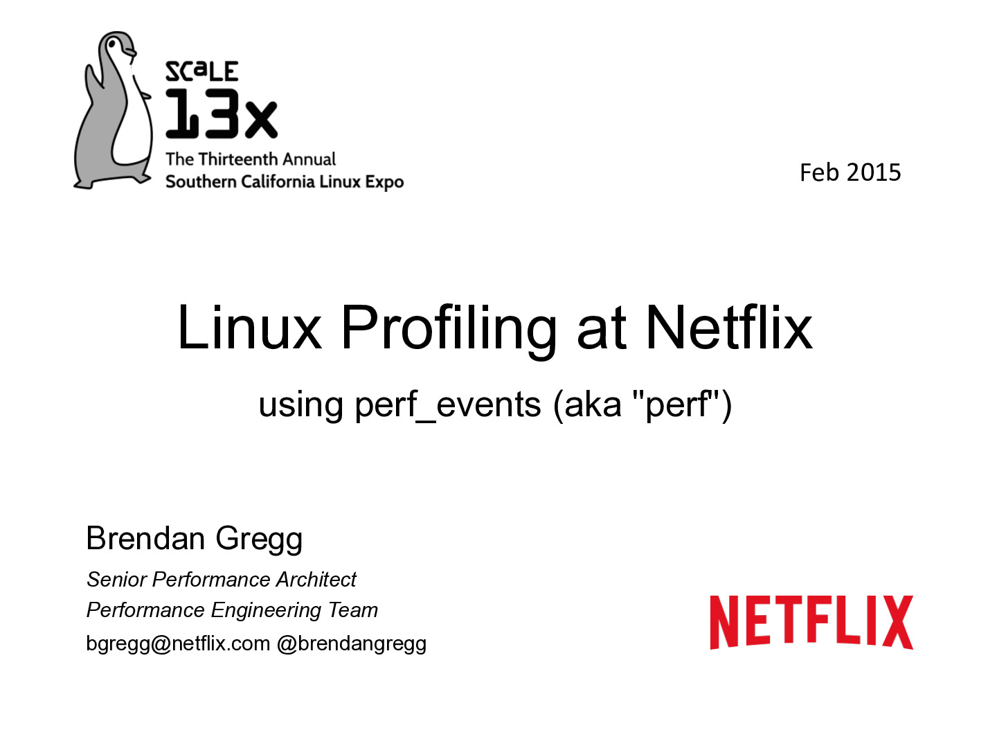 Linux Profiling at Netflix