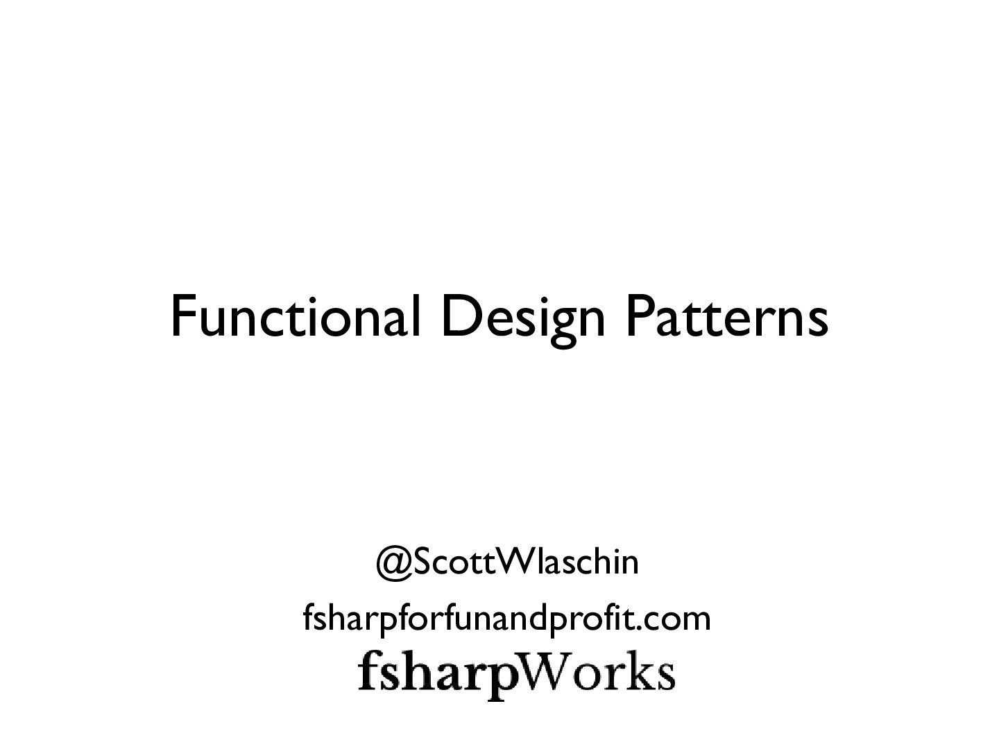 Functional Design Patterns