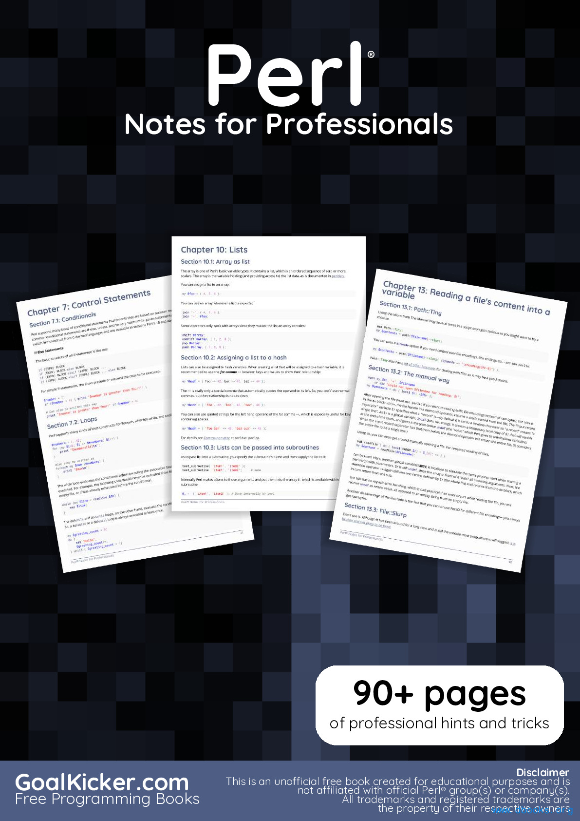 Perl Notes for Professionals