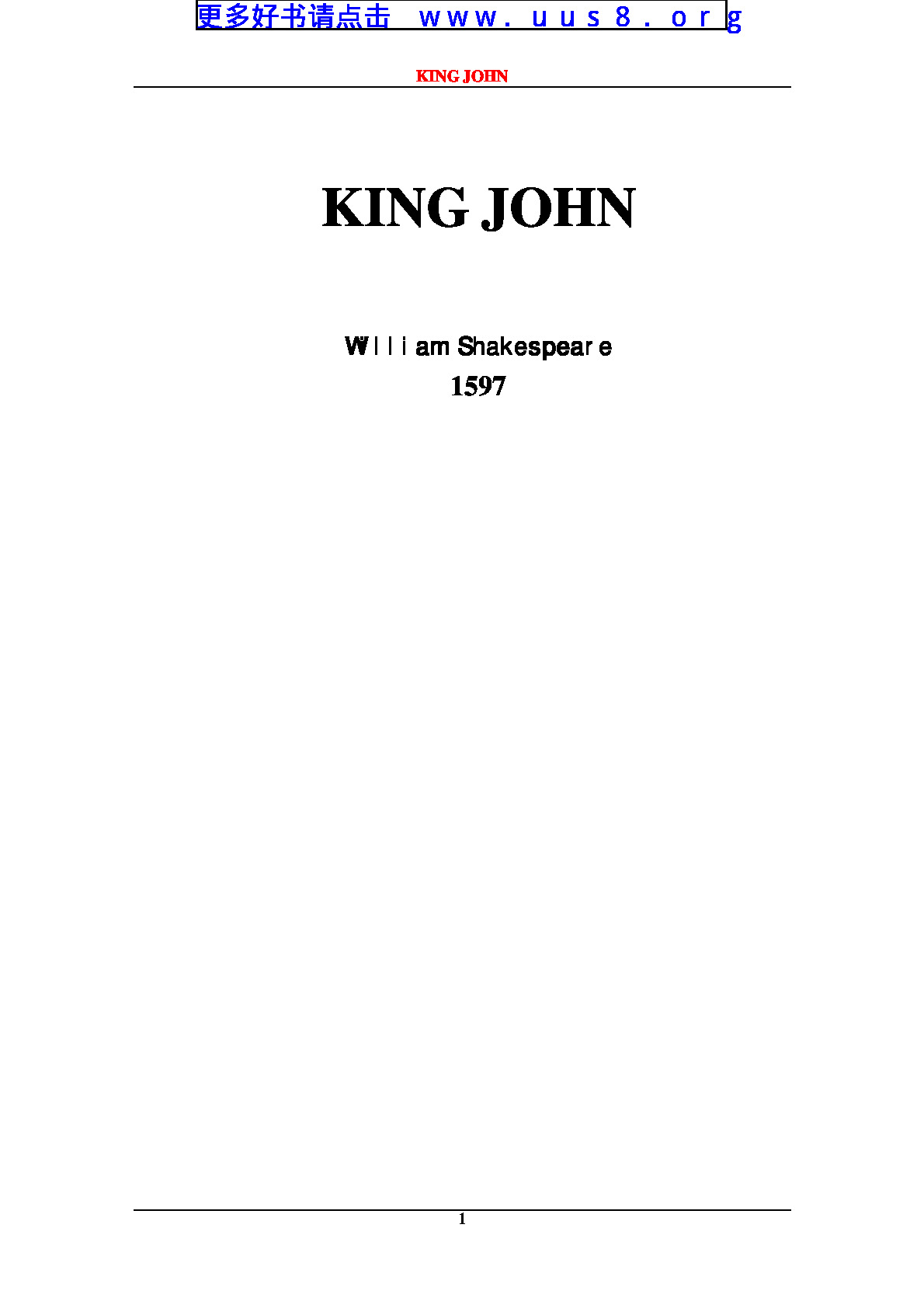 King_John(约翰王)