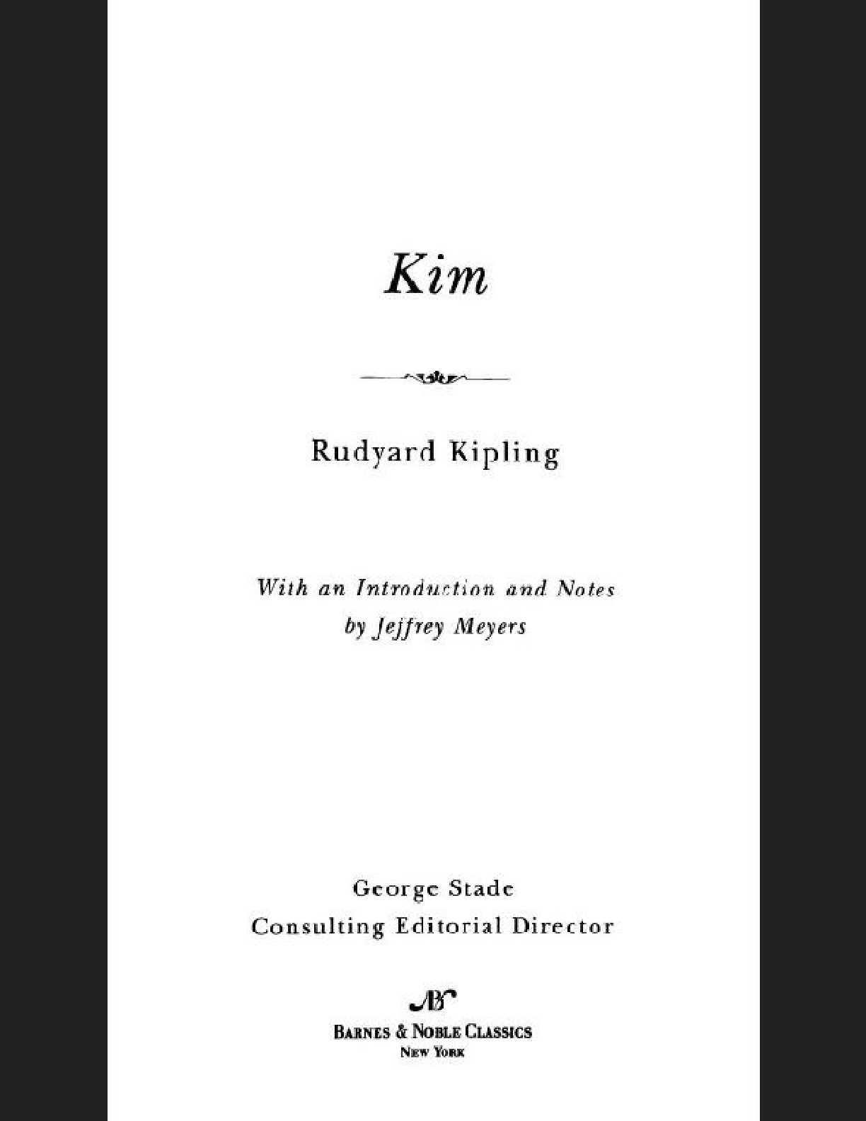 Kim (Barnes & Noble Classics Series) – Rudyard Kipling