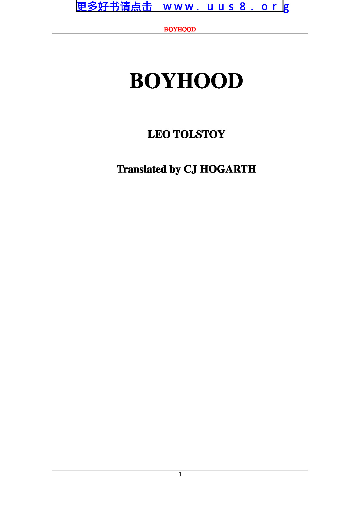 boyhood(孩提)
